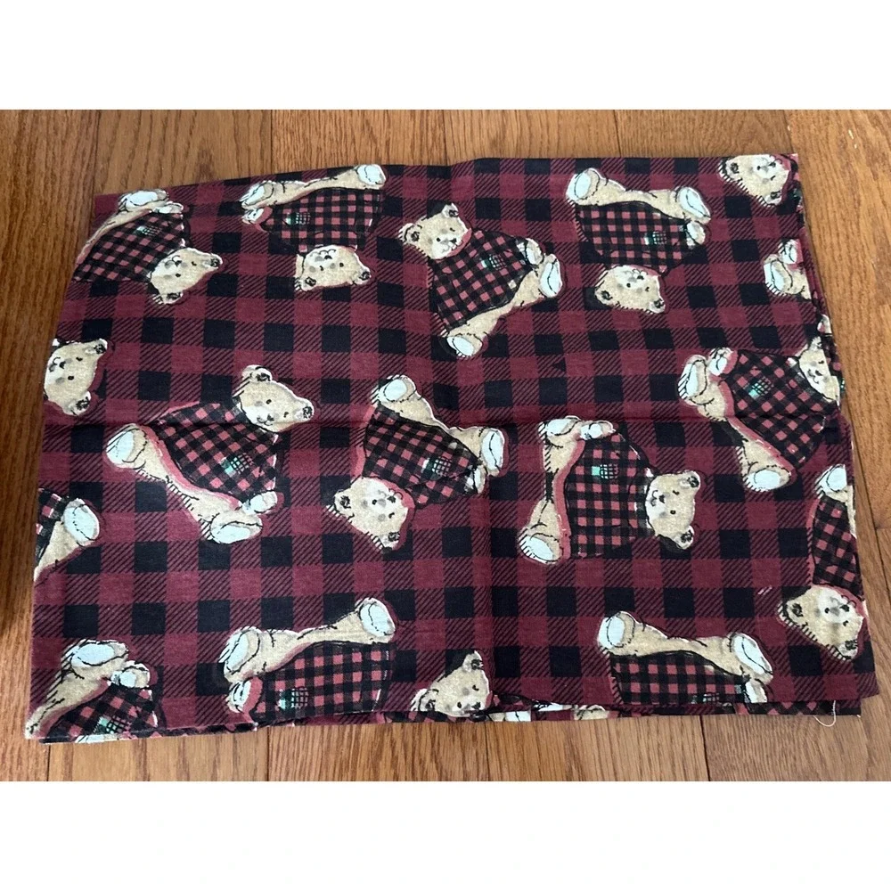 Portland Place Teddy Bear Flannel Sheet Set Full Size‎ 100% Cotton
